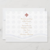 メリークリスマス&ハッピーニューイヤー！クリスマスレッドカード (裏面)