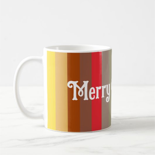 メリークリスマス＆ハッピーニューイヤー！ コーヒーマグカップ (左)