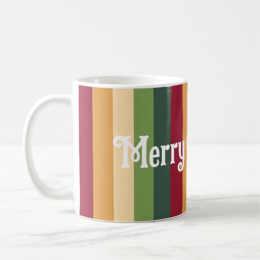 メリークリスマス＆ハッピーニューイヤー！ コーヒーマグカップ (左)