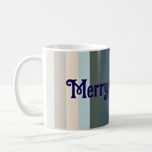 メリークリスマス&ハッピーニューイヤー! コーヒーマグカップ (左)