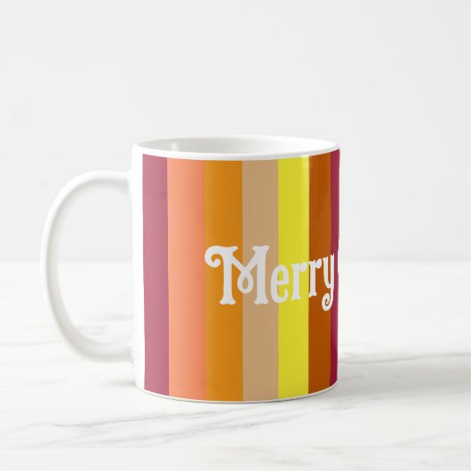 メリークリスマス＆ハッピーニューイヤー！ コーヒーマグカップ (左)