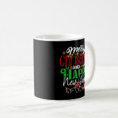 メリークリスマス&ハッピーニューイヤー コーヒーマグカップ (正面右)