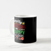 メリークリスマス&ハッピーニューイヤー コーヒーマグカップ (正面左)