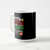 メリークリスマス&ハッピーニューイヤー コーヒーマグカップ (正面左)