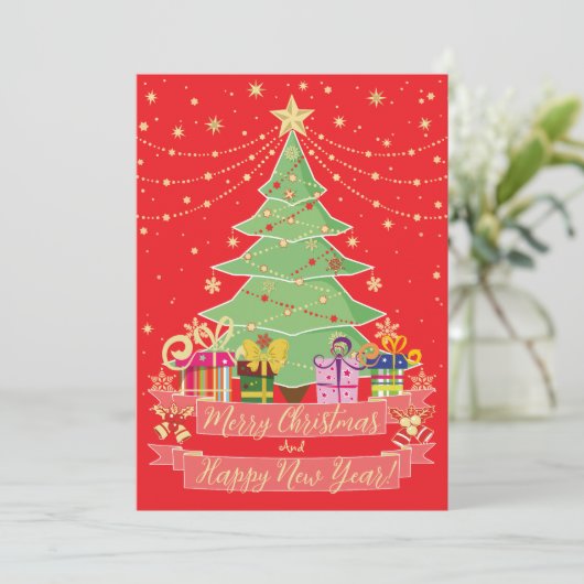 メリークリスマス&ハッピーニューイヤー シーズンカード (スタンド正面)