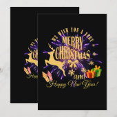 メリークリスマス ハッピーニューイヤー シーズンカード (正面/裏面)