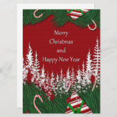 メリークリスマス＆ハッピーニューイヤー シーズンカード (正面/裏面)
