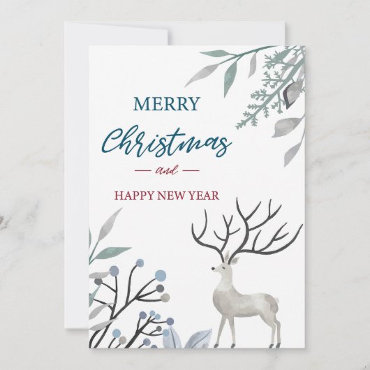 メリークリスマス&ハッピーニューイヤー シーズンカード (正面)