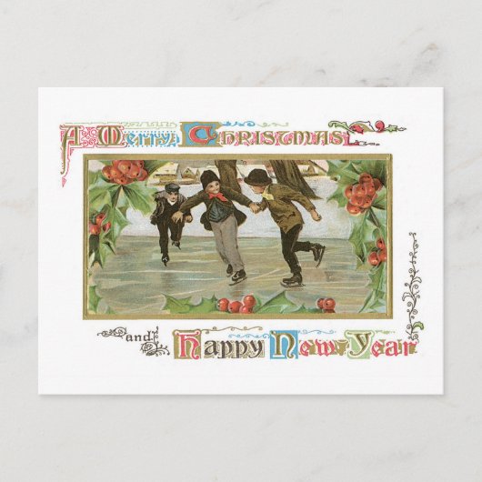 メリークリスマス&ハッピーニューイヤー シーズンポストカード (正面)