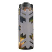 メリークリスマス＆ハッピーニューイヤー　スノーフレークアート タンブラー (正面)