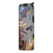 メリークリスマス＆ハッピーニューイヤー　スノーフレークアート タンブラー (回転左)