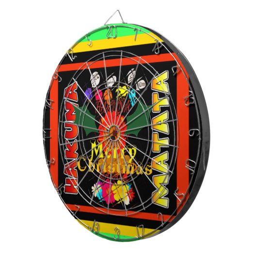 メリークリスマス&ハッピーニューイヤー ダーツボード (正面右)