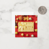 メリークリスマス＆ハッピーニューイヤー ノートカード (正面/裏面インサイチュ)