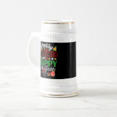 メリークリスマス&ハッピーニューイヤー ビールジョッキ (正面左)