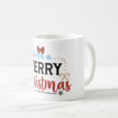 メリークリスマス&ハッピーニューイヤー | フェスティバル休日 コーヒーマグカップ (正面右)