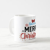 メリークリスマス&ハッピーニューイヤー | フェスティバル休日 コーヒーマグカップ (正面左)