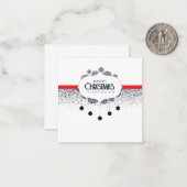 メリークリスマス&ハッピーニューイヤー – ホリデーカード ノートカード (正面/裏面インサイチュ)