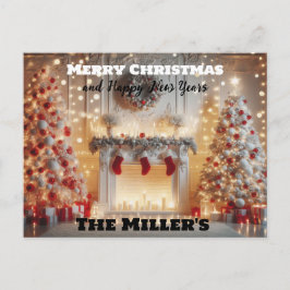 メリークリスマス&ハッピーニューイヤー ポストカード