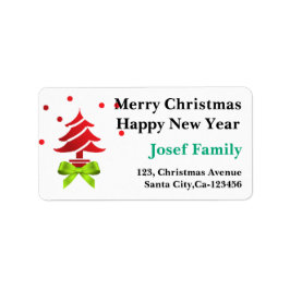 メリークリスマス＆ハッピーニューイヤー！ ラベル