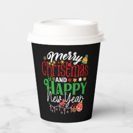 メリークリスマス&ハッピーニューイヤー 紙コップ