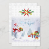 メリークリスマス&ハッピーニューイヤー!雪だるま20 (正面/裏面)