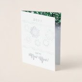 メリークリスマス&ハッピーニューイヤー！2025花火 箔カード (正面)