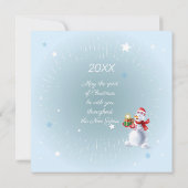 メリークリスマス&ハッピーニューイヤー!2026クリスマス ノートカード (裏面)