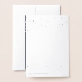 メリークリスマス&ハッピーニューイヤー!2026年冬雪 箔カード (裏面封筒付き)