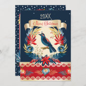 メリークリスマス＆ハッピーニューイヤー！2026 青い鳥 シーズンカード (正面/裏面)