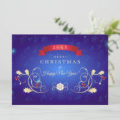 メリークリスマス&ハッピーニューイヤー！20XX青カード (スタンド正面)