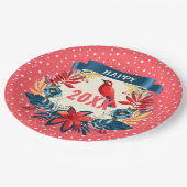 メリークリスマス＆ハッピーニューイヤー！ 20XX 赤い鳥より ペーパープレート (アングル)