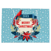 メリークリスマス&ハッピーニューイヤー!20XX 赤い鳥 ラージペーパーバッグ (裏面)