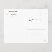 メリークリスマス&ハッピーニューイヤー| One Photo|緑 シーズンポストカード (裏面)