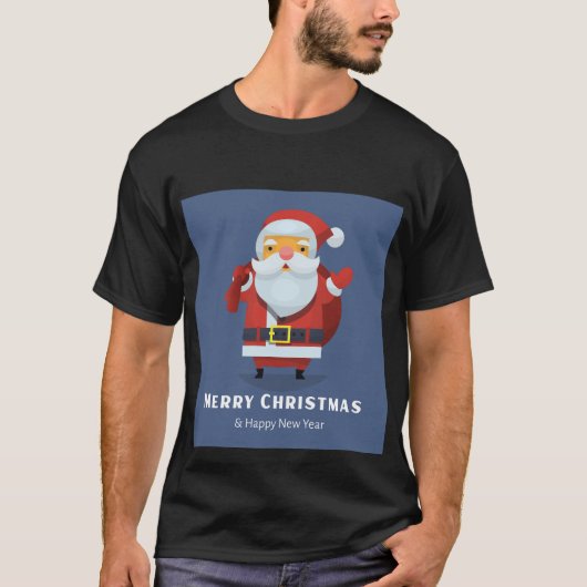 メリークリスマス&ハッピーニューイヤー Tシャツ (正面)