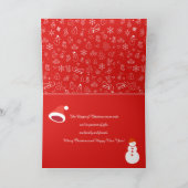 メリークリスマス&ハッピーニューイヤー! XMAS カード (内部)