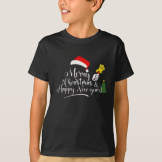 メリークリスマス＆ハッピーニューイヤーTシャツ Tシャツ