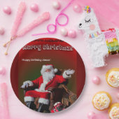 メリークリスマス-ハッピーバースデーイエス ペーパープレート (パーティー)