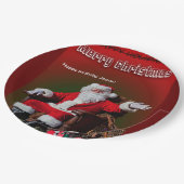 メリークリスマス-ハッピーバースデーイエス ペーパープレート (アングル)