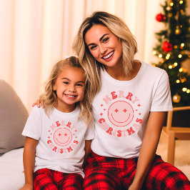 メリークリスマス ハッピーフェイス Tシャツ