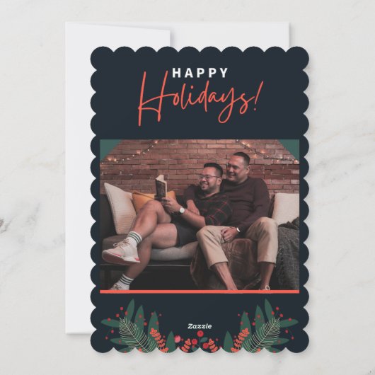 メリークリスマス&ハッピーホリデーカード シーズンカード (裏面)