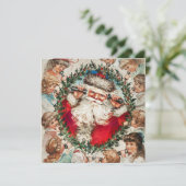 メリークリスマス/ハッピーホリデーズキャットノートカード (スタンド正面)