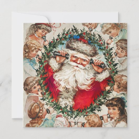 メリークリスマス/ハッピーホリデーズキャットノートカード (正面)