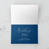 メリークリスマス |ハッピーホリデーミッドセンチュリーモダン シーズンカード (内部)