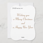 メリークリスマス ハッピーホリデー クリスマス スノーフレーク (裏面)