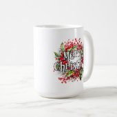 メリークリスマス |ハッピーホリデー コーヒーマグカップ (正面右)
