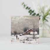 メリークリスマス/ハッピーホリデー シーズンカード (スタンド正面)