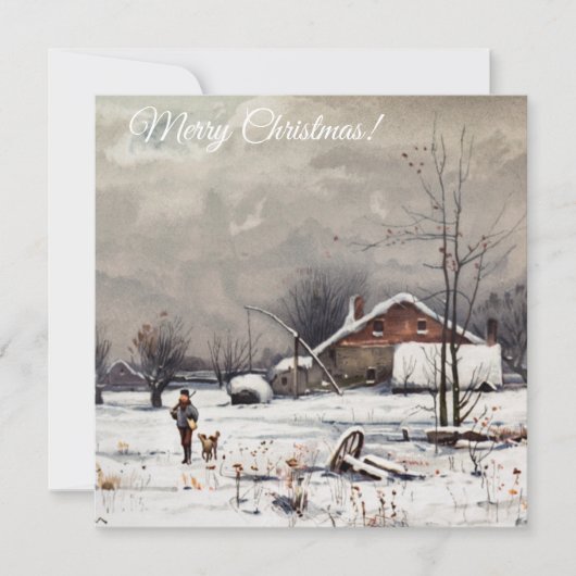 メリークリスマス/ハッピーホリデー シーズンカード (正面)