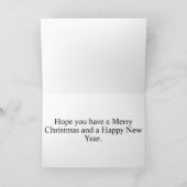 メリークリスマス&ハッピーホリデー シーズンカード (内部)