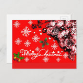 メリークリスマス、ハッピーホリデー_ シーズンポストカード (正面/裏面)