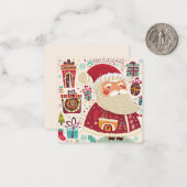 メリークリスマス/ハッピーホリデー ノートカード (正面/裏面インサイチュ)